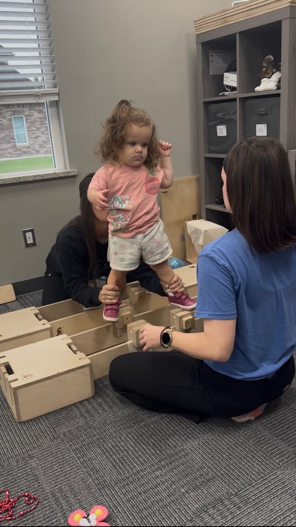 River working hard during a therapy session